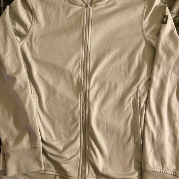 Grey Under Armour Zip-Up Sweater (S) - Picture 3 of 6